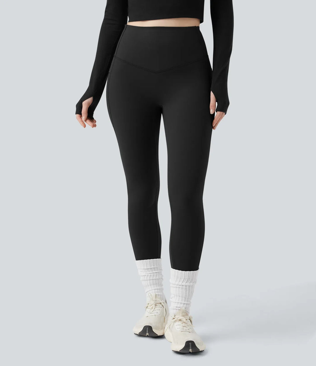 Halara UltraSculpt Extra Heat High Waisted Tummy Control Shaping Yoga Leggings with Pockets