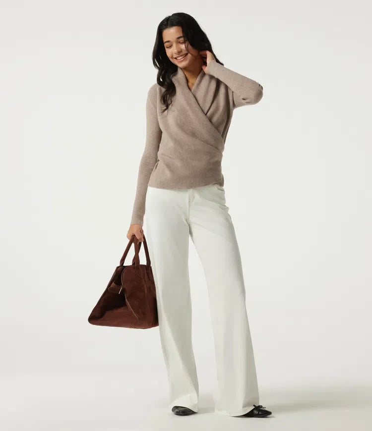 Cowl Neck Long Sleeve Stacked Casual Jumper