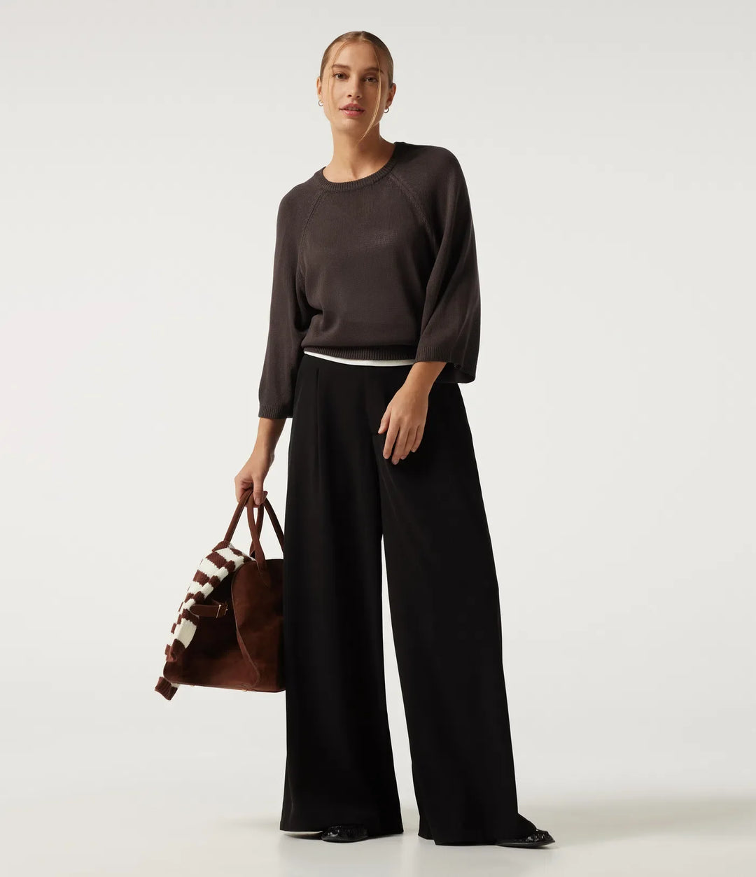 Round Neck Long Sleeve Work Jumper