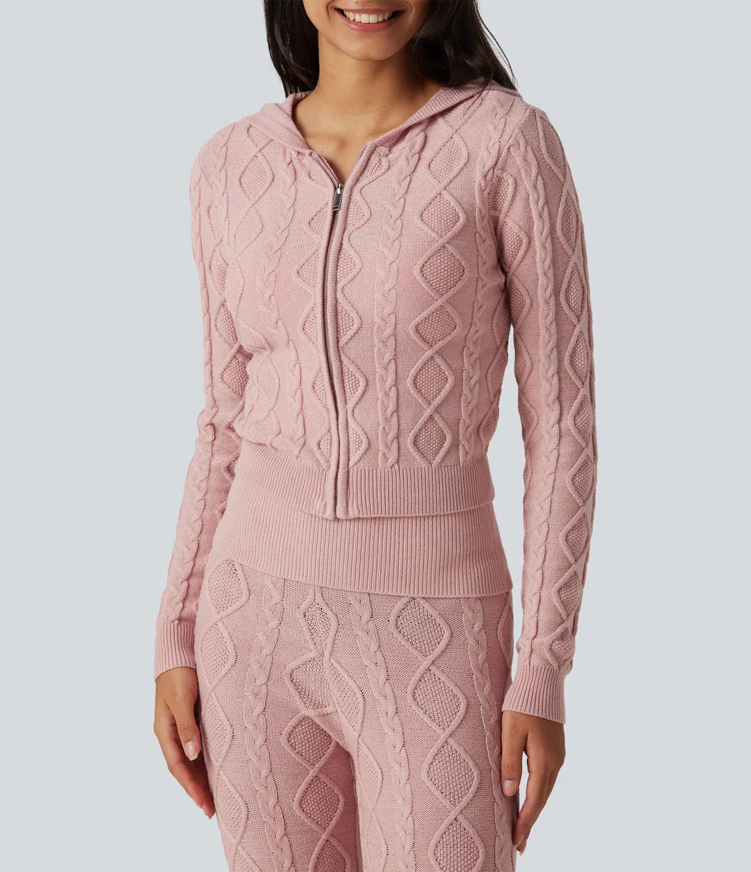 Hooded Long Sleeve Lounge Cardigan