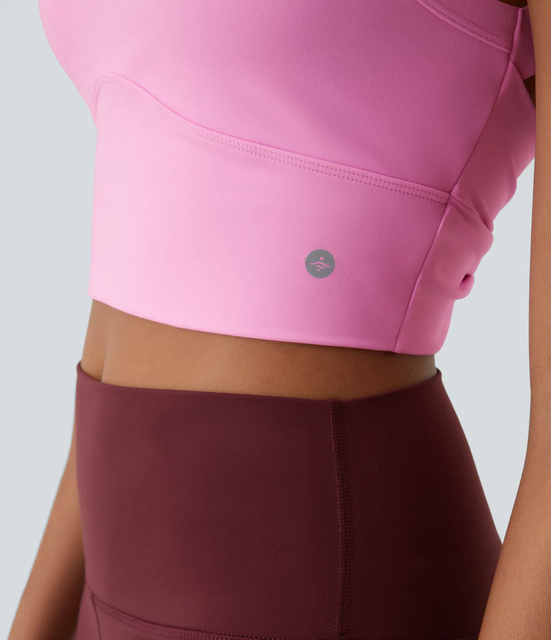 SoftlyZero Plush Cut Out Cropped Yoga Tank Vest Top