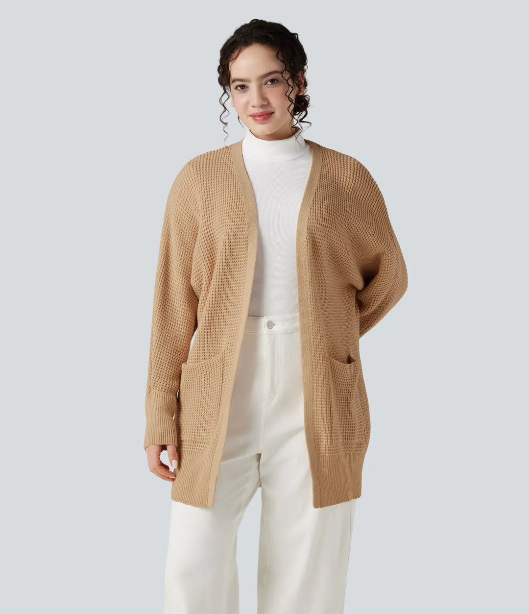 Long Sleeve Casual Cardigan with Pockets