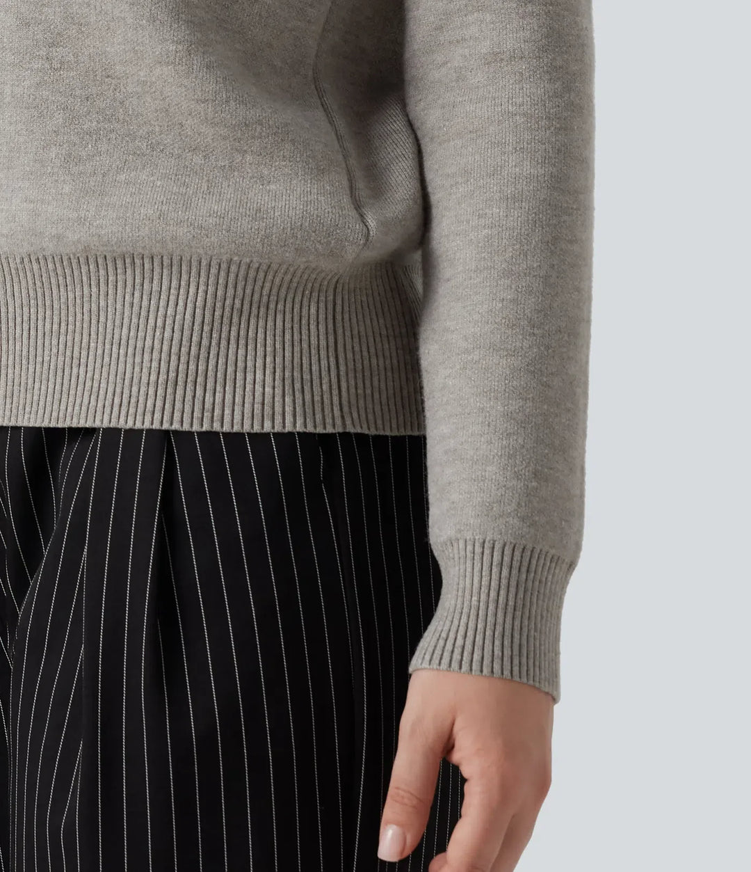 High Neck Long Sleeve Work Jumper