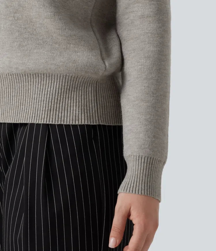 High Neck Long Sleeve Work Jumper