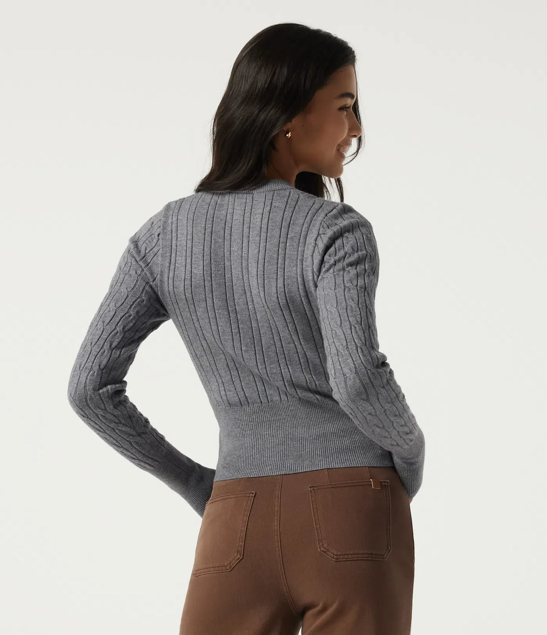Round Neck Long Sleeve Casual Jumper