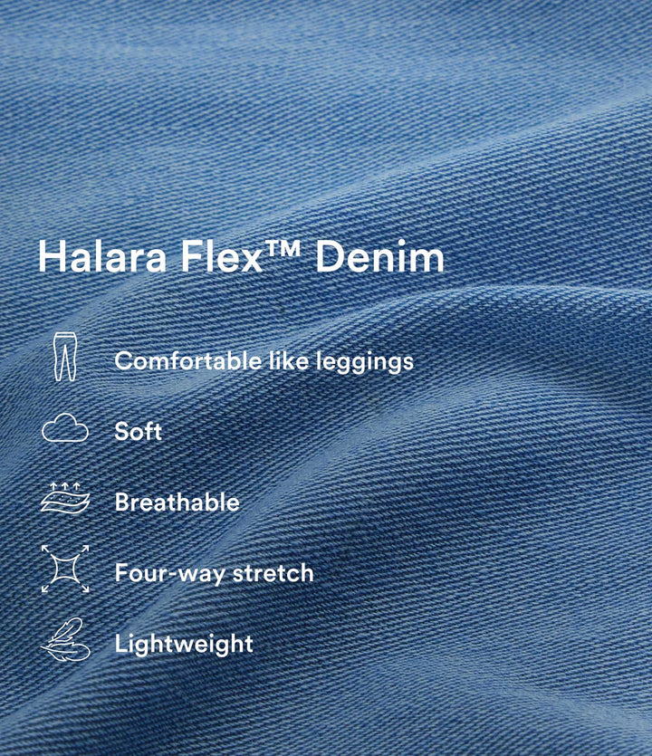 Halara Flex High Waisted Pockets Baggy Wide Leg Washed Casual Plus Size Jeans