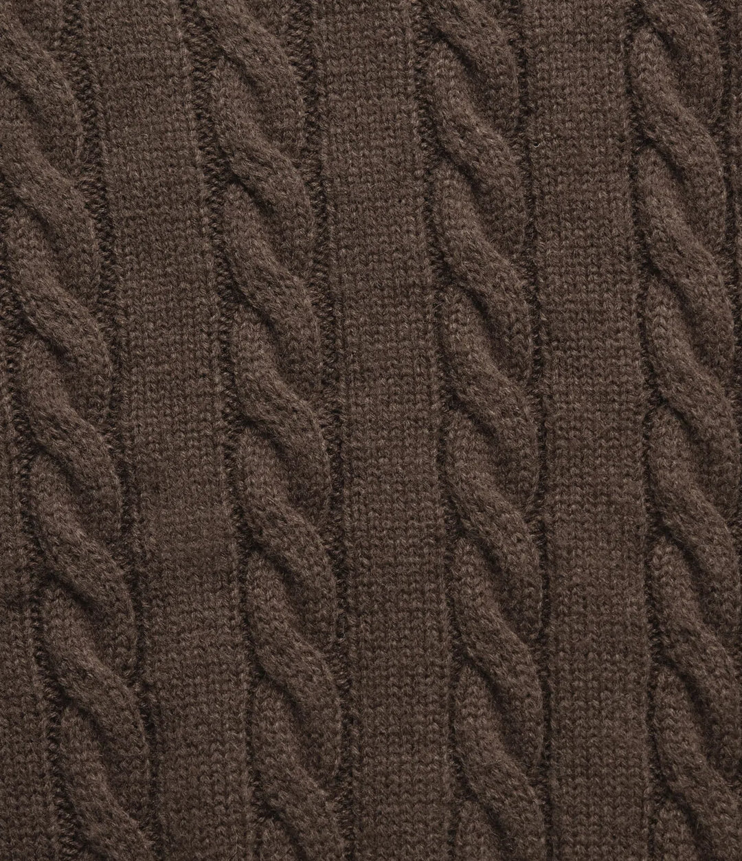 V Neck Dropped Long Sleeve Cable Knit Casual Wool-Blend Jumper
