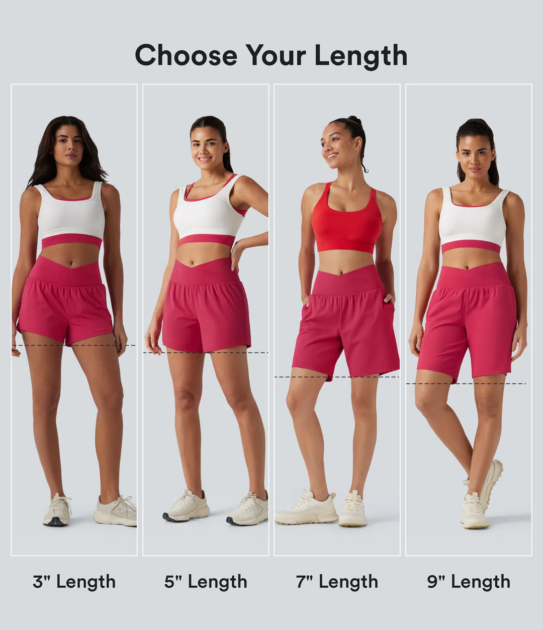 SoftlyZero Airy Crossover High Waisted 2-in-1 InstantCool Yoga Shorts 3&