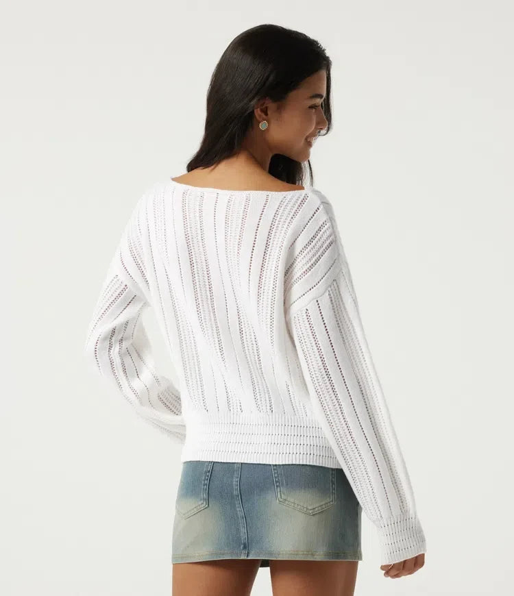 Round Neck Long Sleeve Casual Jumper