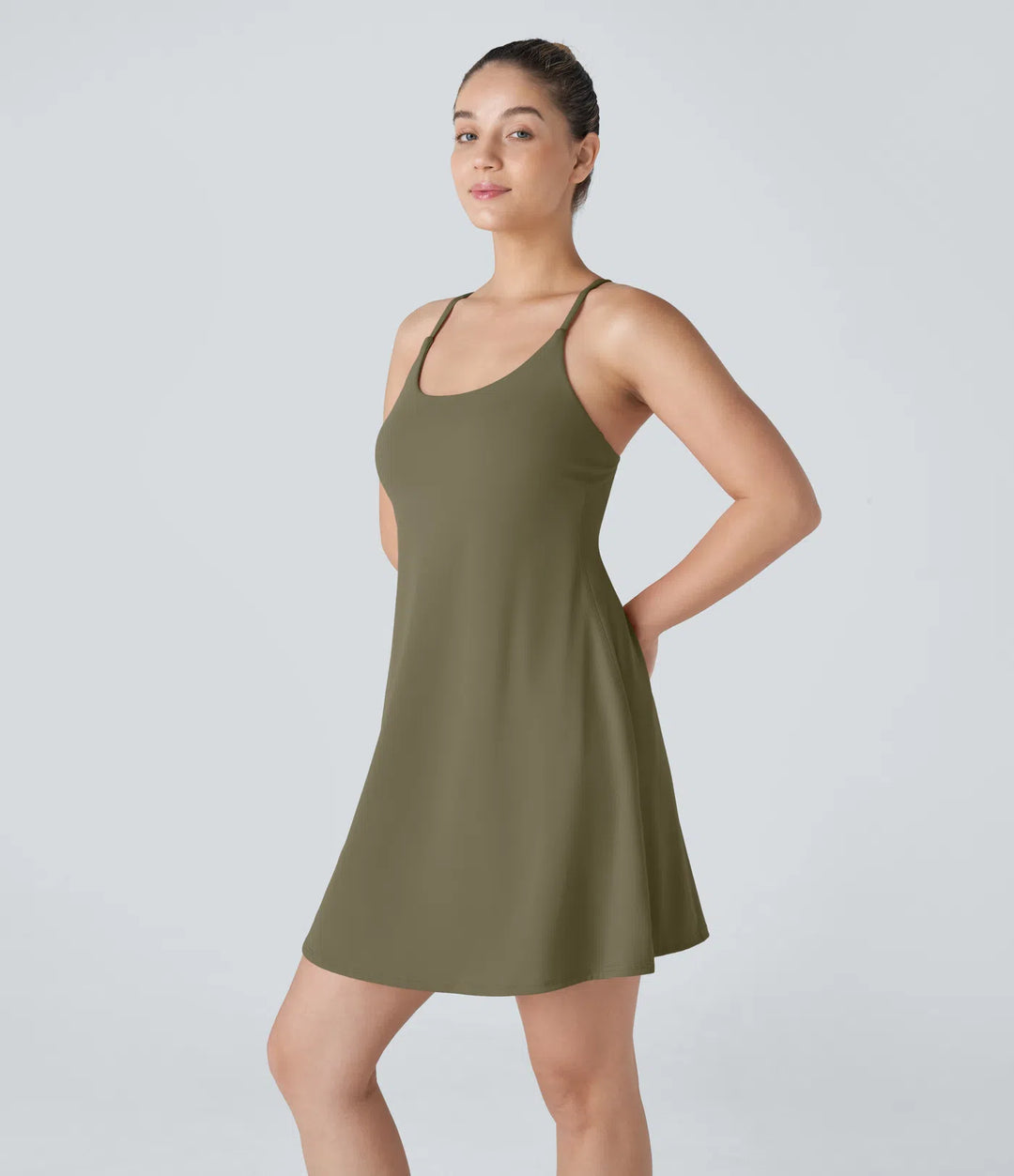 SoftlyZero Plush Backless Active Dress-Longer Length-Easy Peezy Edition