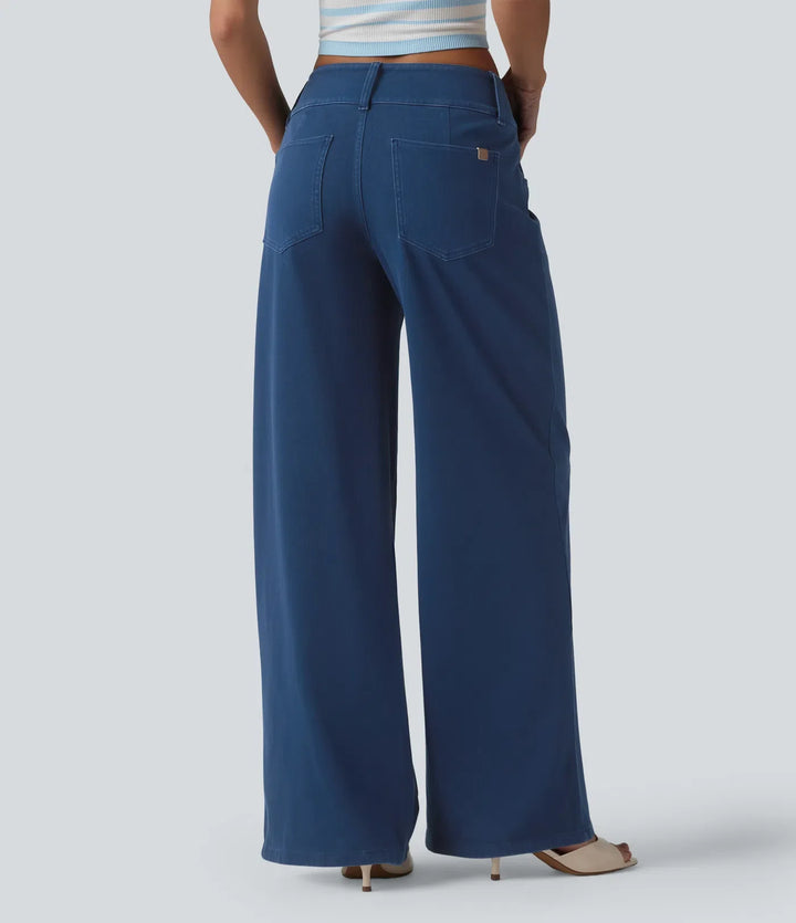 Halara Flex Low Rise Straight Leg Colorful Work Jeans with Pockets