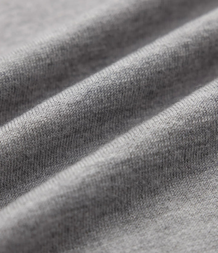 Round Neck Short Sleeve Slim Work Silk-Wool Blend Jumper