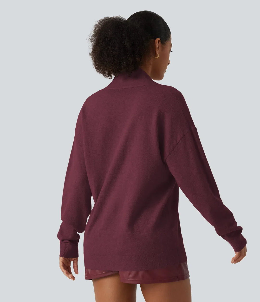 V Neck Long Sleeve Work Jumper