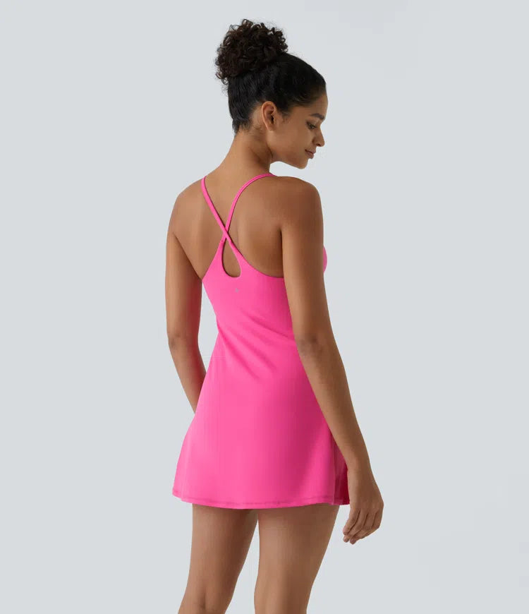 SoftlyZero Plush Backless Active Dress