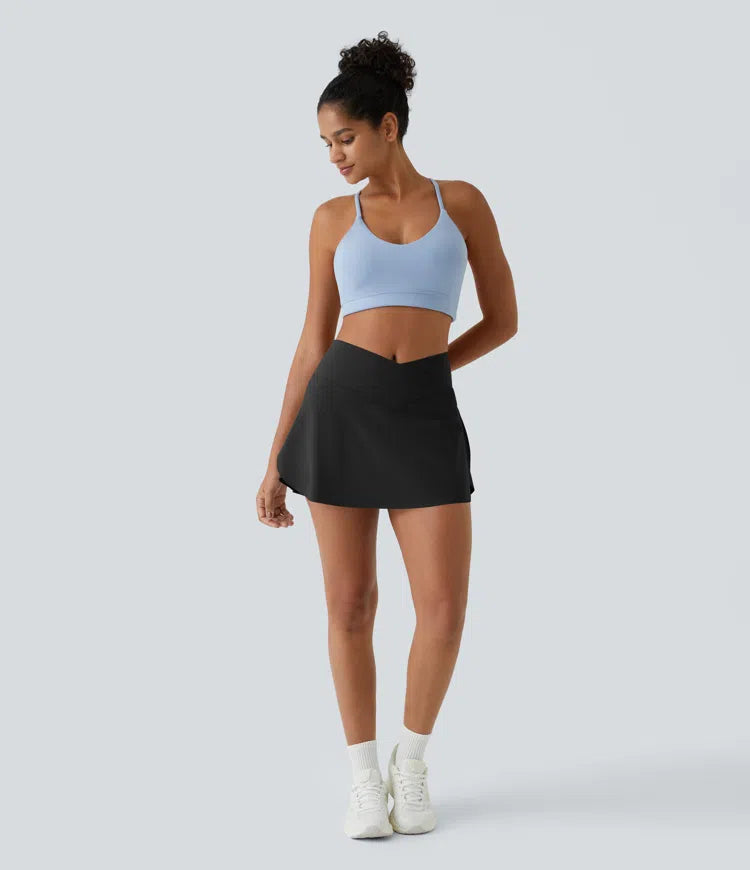 Everyday SoftlyZero Airy Crossover 2-in-1 Side Pocket InstantCool Mini Tennis Skirt-Lucid
