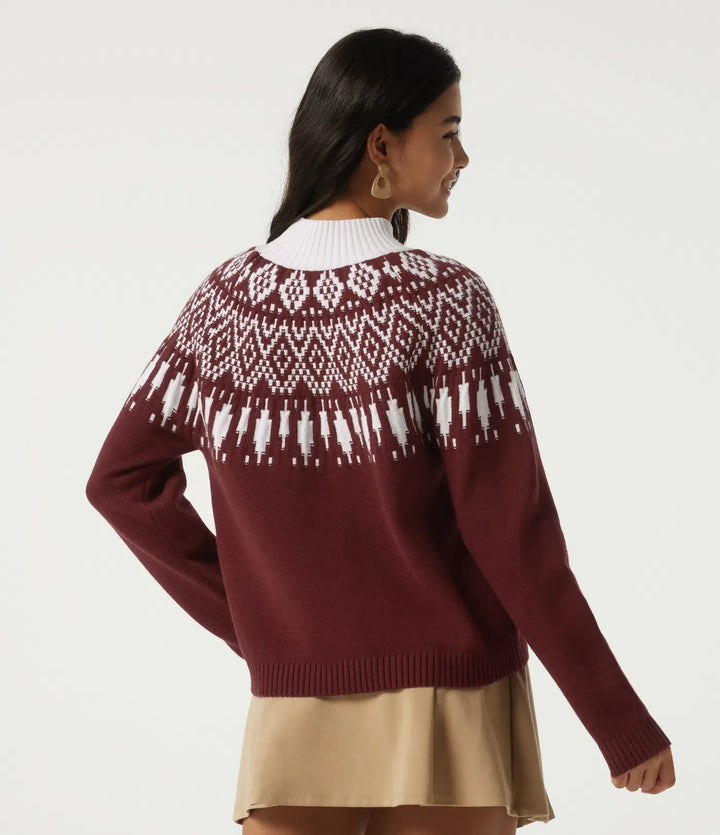 High Neck Long Sleeve Casual Jumper