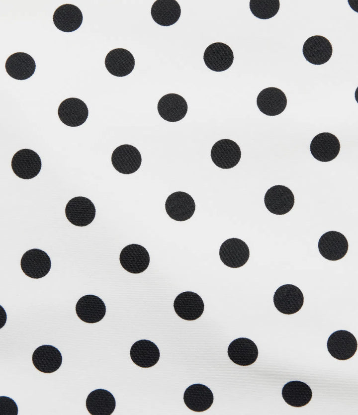 Ultra High-Waist Tummy Control Curved Hem 2-in-1 Polka Dot Golf Mini Skirt with Pockets