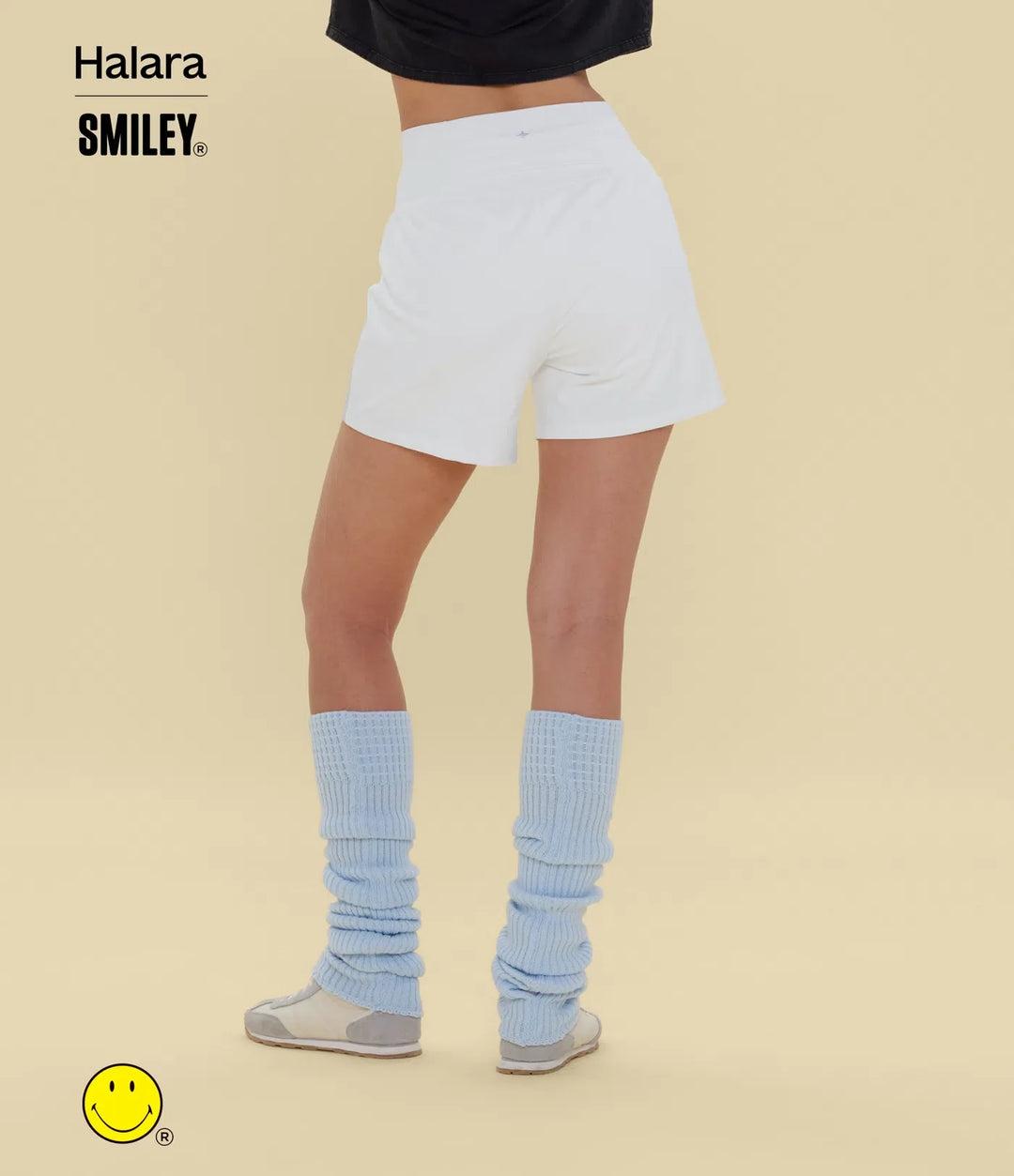 Halara X Smiley® SoftlyZero Airy Super High Waisted 2-in-1 InstantCool Yoga Shorts 5&