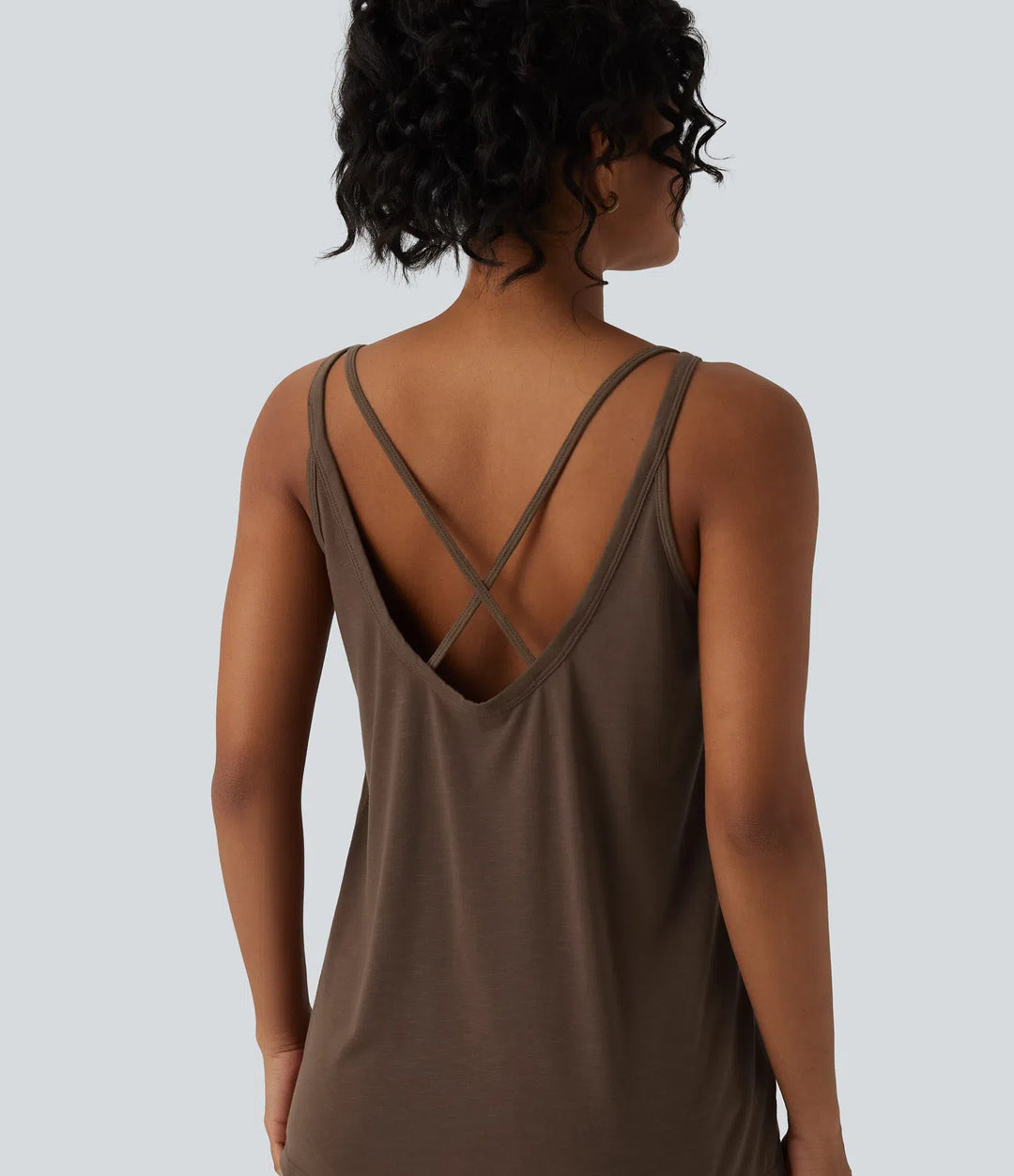 U Neck Relaxed Casual Tank Top