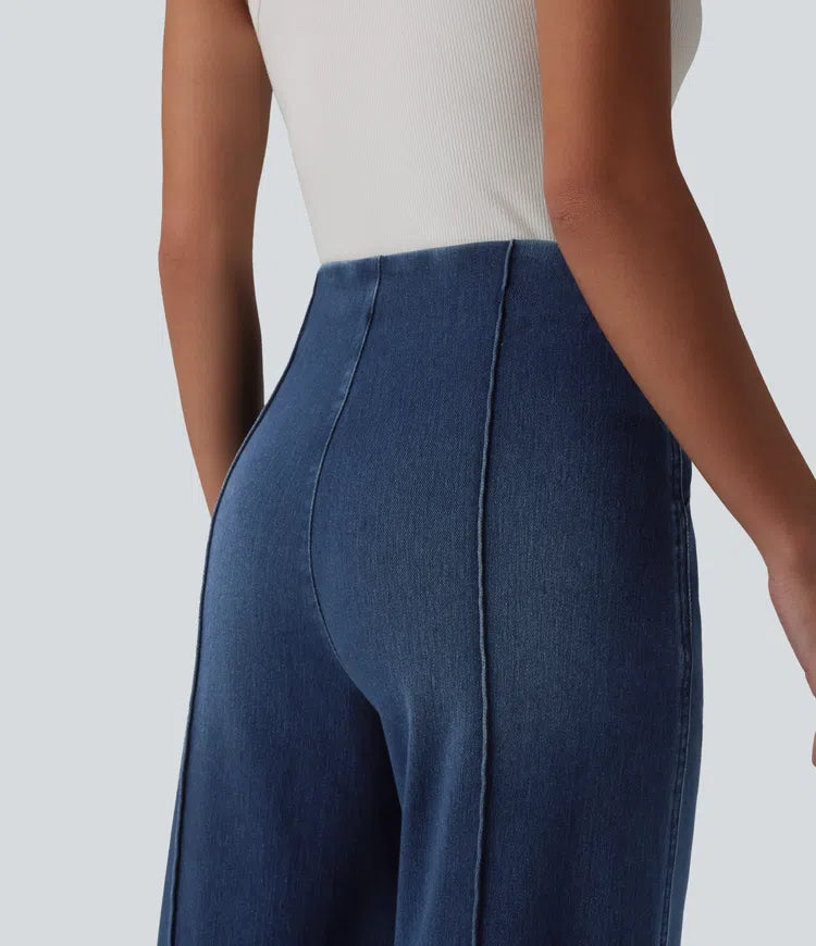 Halara Flex High Waisted Wide Leg Work Jeans with Pockets