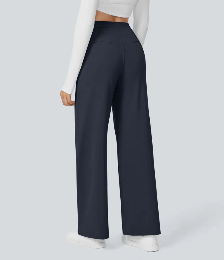 Halara Flex DayStretch High Waisted Pocket Straight Leg Work Trousers