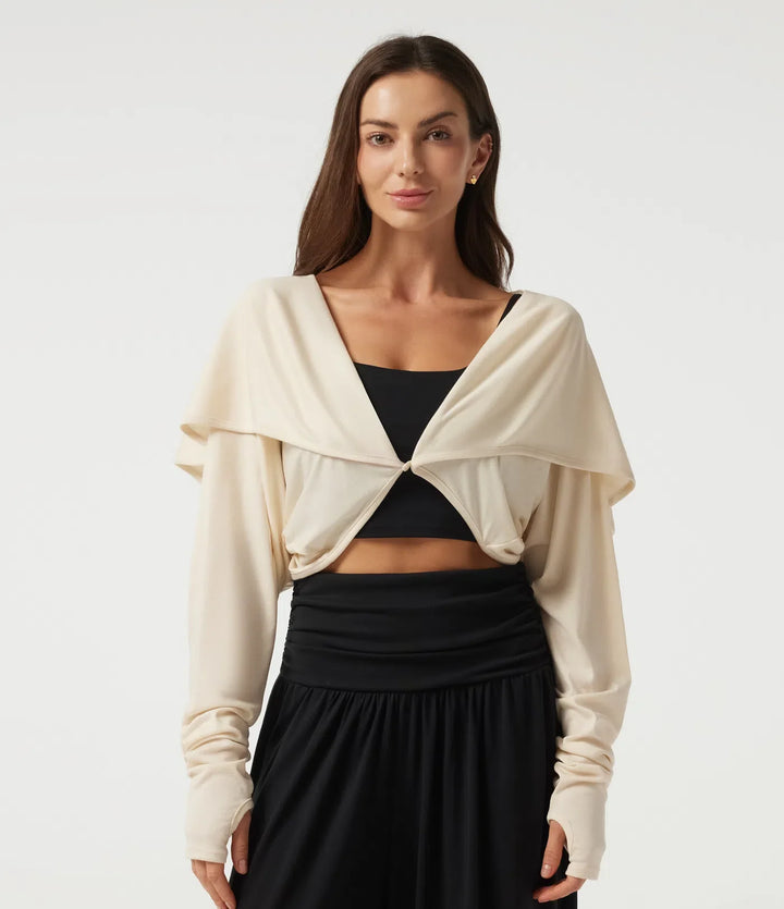 Batwing Long Sleeve Casual Cardigan with Thumbholes