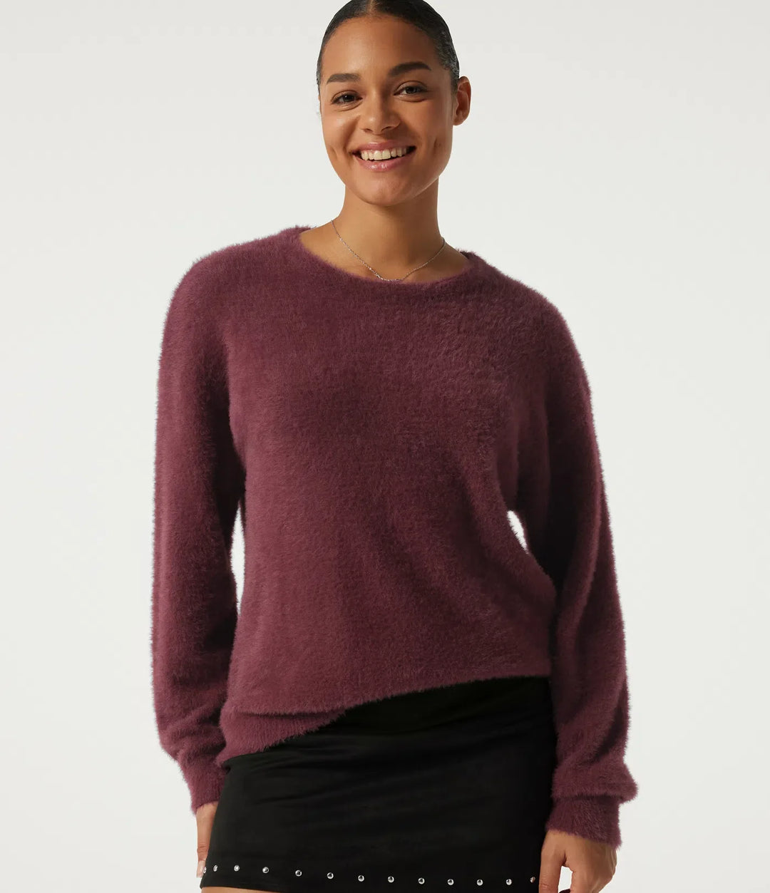 Round Neck Long Sleeve Casual Jumper
