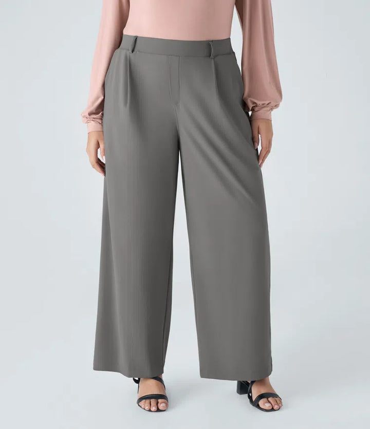 Halara Flex DayStretch High Waisted Pocket Straight Leg Work Plus Size Trousers