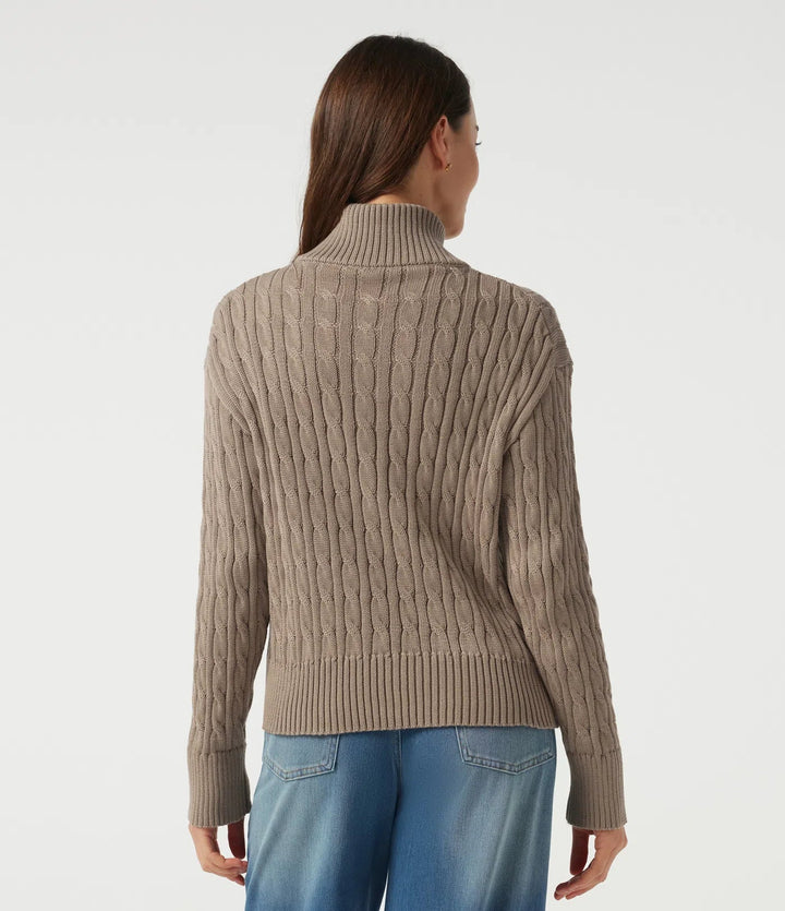Mock Neck Long Sleeve Work Jumper