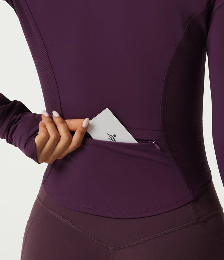 Halara UltraSculpt V Neck Long Sleeve Yoga Jacket with Pockets