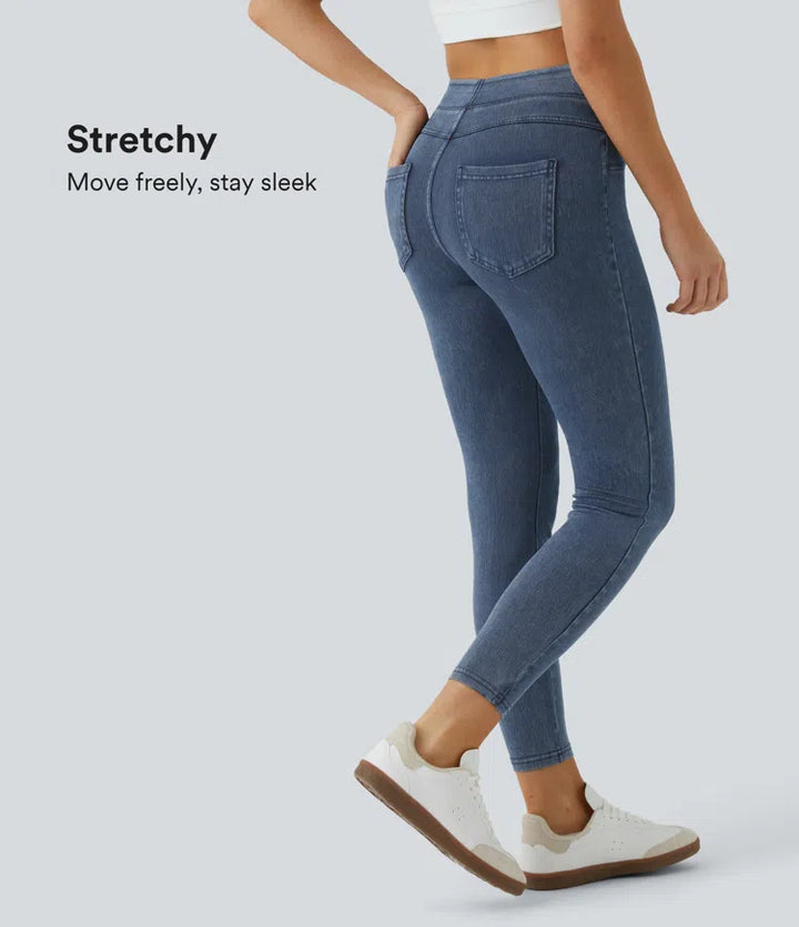 Halara Flex High Waisted Pocket Denim Casual Leggings