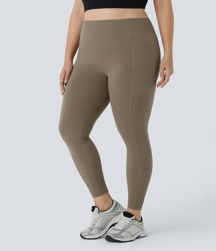 Halara UltraSculpt High Waisted Scrunch Butt Lifting Tummy Control Pocket Shaping Training Plus Size Leggings
