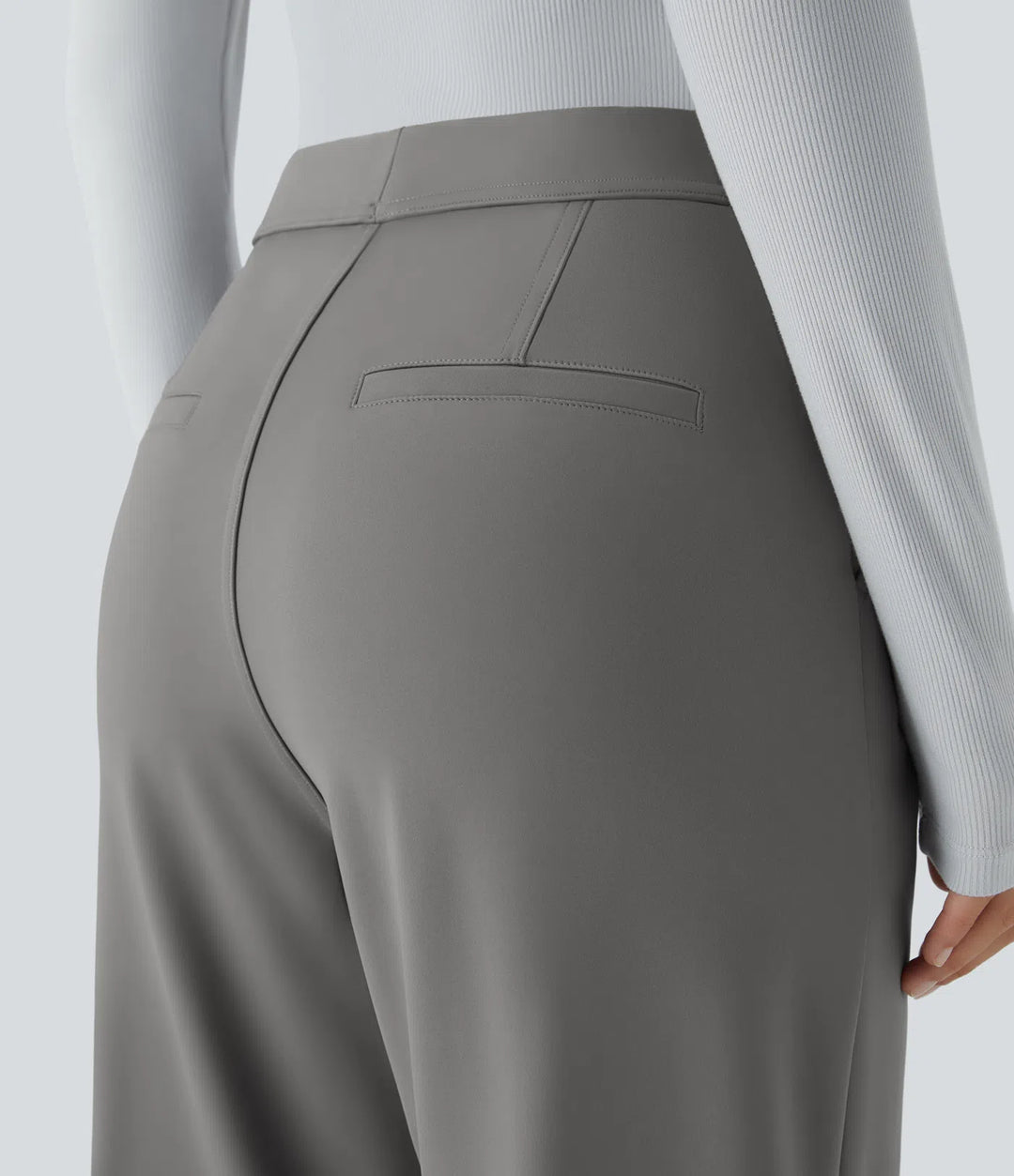 Halara Flex DayStretch High Waisted Pocket Work Flare Trousers