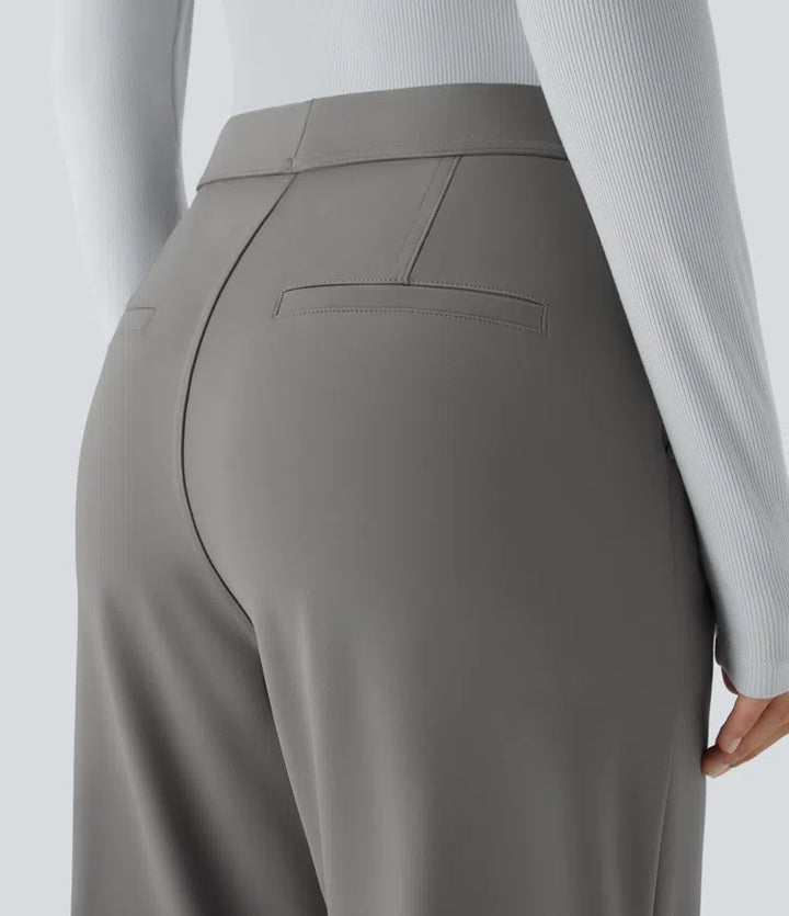 Halara Flex DayStretch High Waisted Pocket Work Flare Trousers