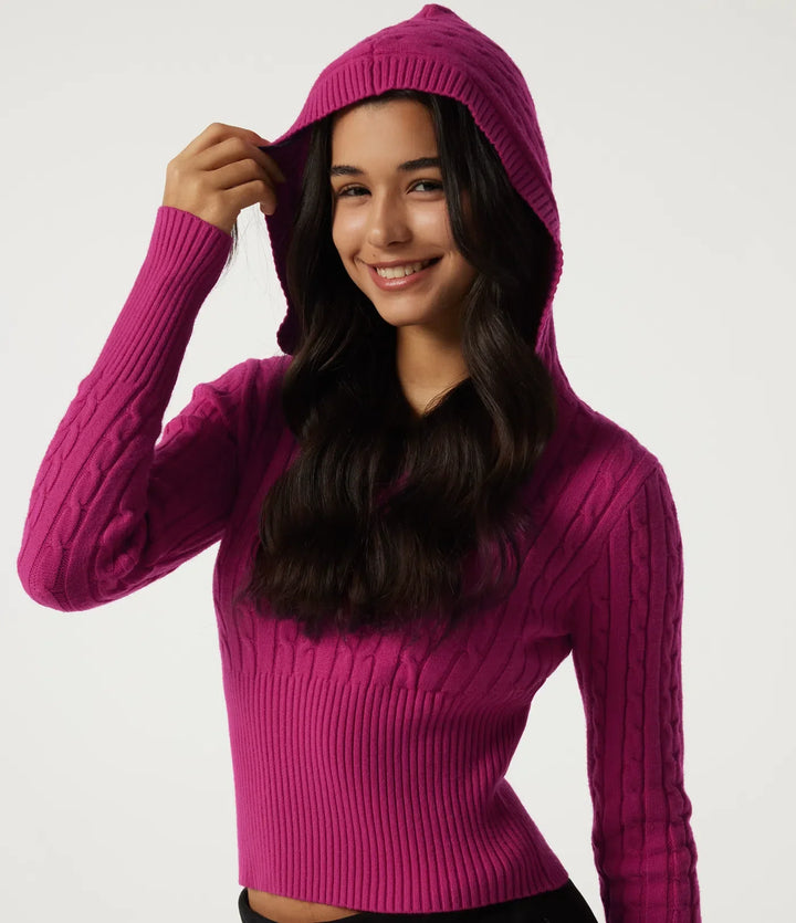 Hooded Slim Long Sleeve Casual Jumper