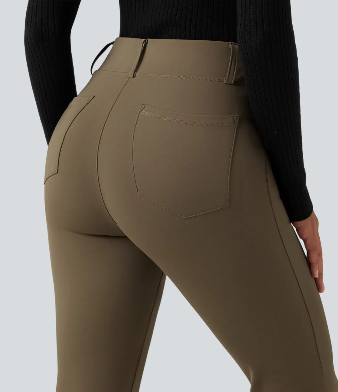 Halara Flex DayStretch High Waisted Flared Work Trousers with Pockets