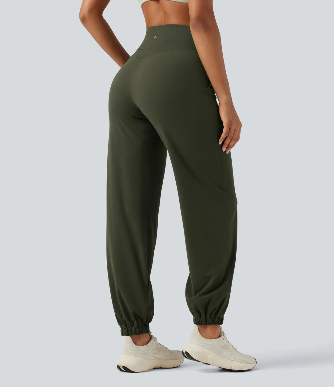 Halara UltraSculpt High Waisted Tummy Control Tapered Yoga Joggers with Pockets
