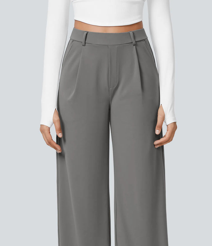 Halara Flex DayStretch High Waisted Pocket Straight Leg Work trousers