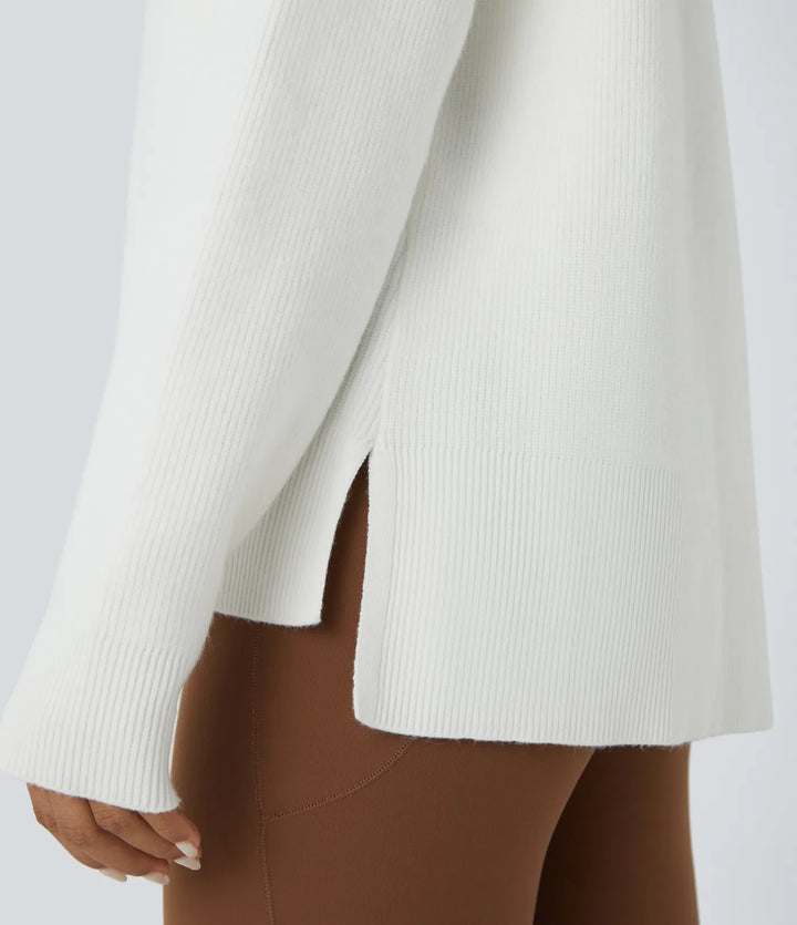 V Neck Long Sleeve Casual Jumper