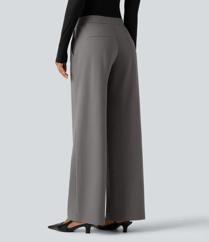 Halara Flex DayStretch Low Rise Straight Leg Work Trousers with Pockets