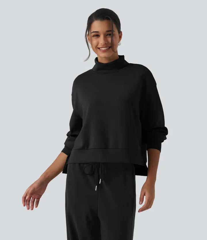 SpacerTek High Neck Long Sleeve Work Sweatshirt