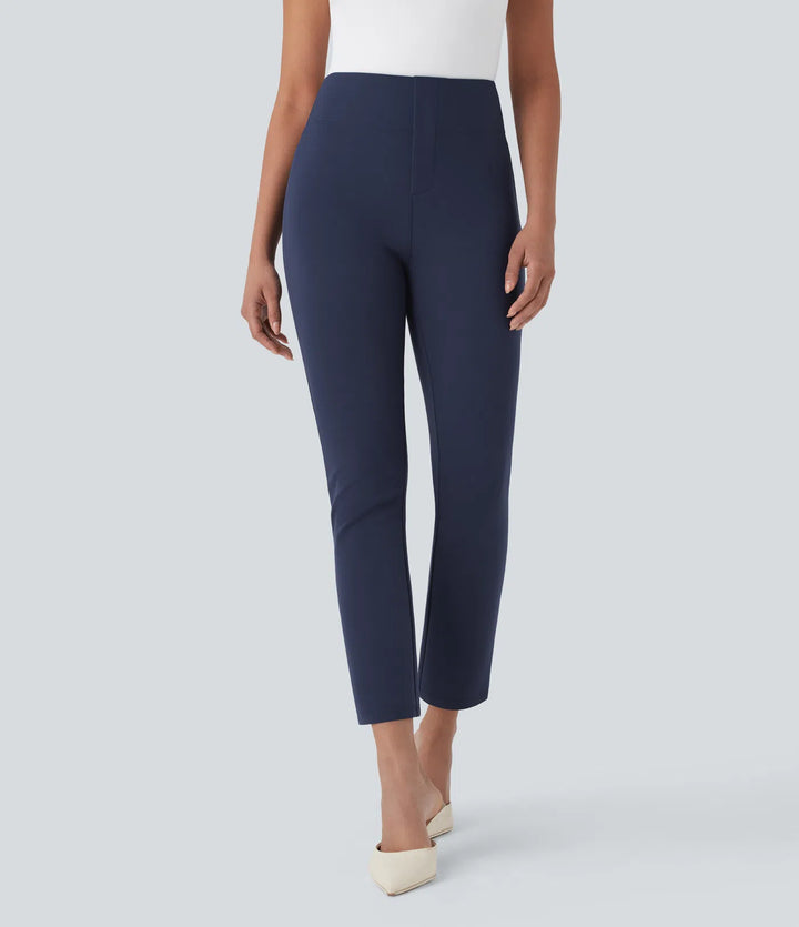Halara Flex High Waisted Pocket Tapered Cropped Work Trousers