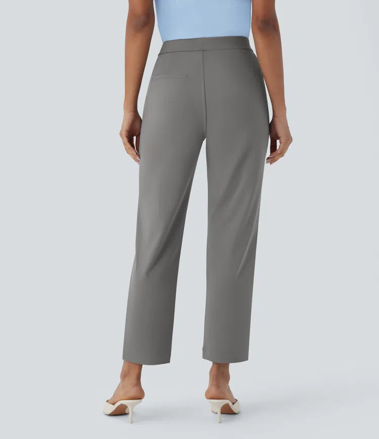 Halara Flex DayStretch High Waisted Pocket Ankle Length Tapered Work Trousers