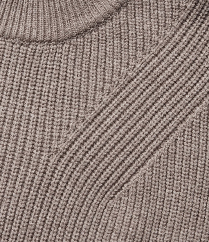 Round Neck Long Sleeve Fringe Work Jumper