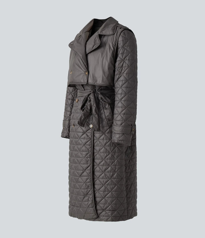 Water Repellent Long Sleeve Quilted Work Padded Jacket with Pockets