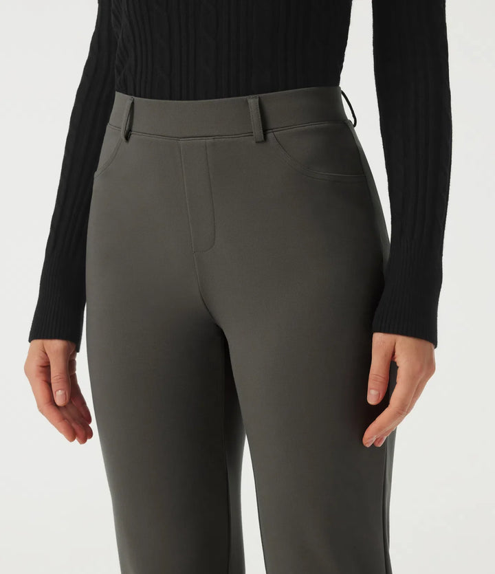 Halara Flex Mid Rise Straight Leg Work Trousers with Pockets