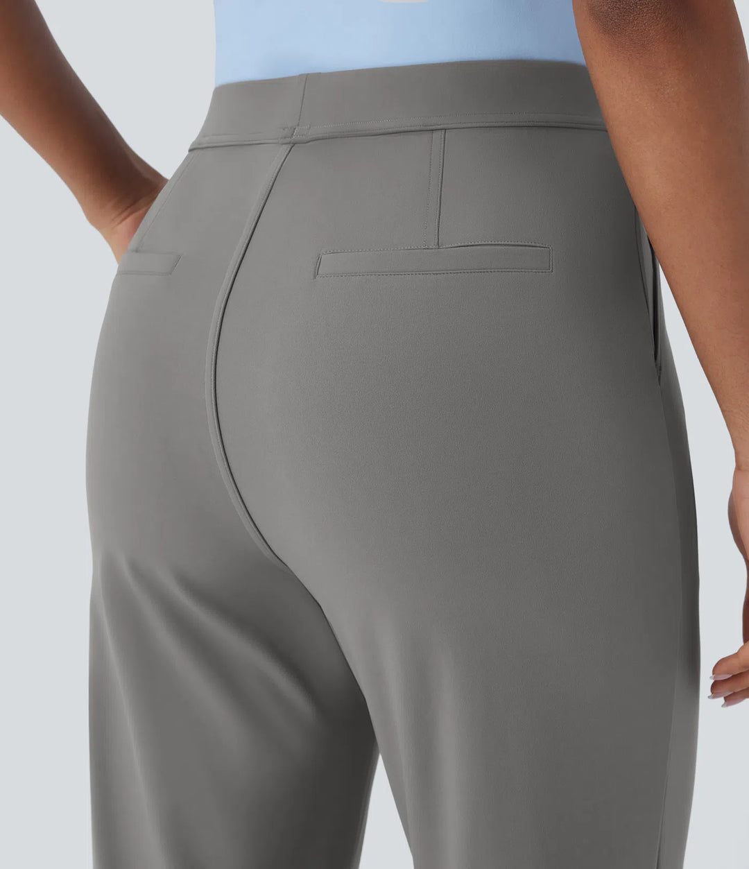 Halara Flex DayStretch High Waisted Pocket Ankle Length Tapered Work Trousers