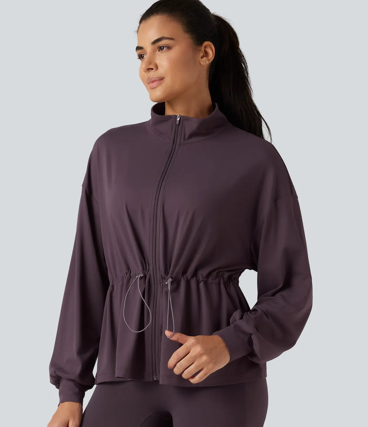 SoftlyZero High Neck Long Sleeve Yoga Jacket