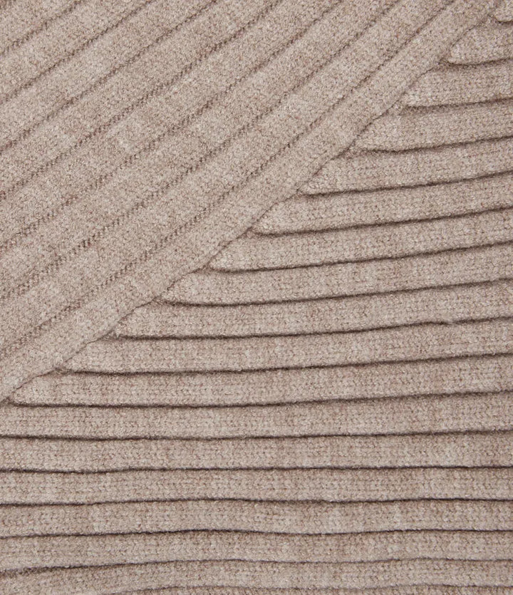 Ribbed Knit One Shoulder Long Sleeve Asymmetric Hem Casual Jumper