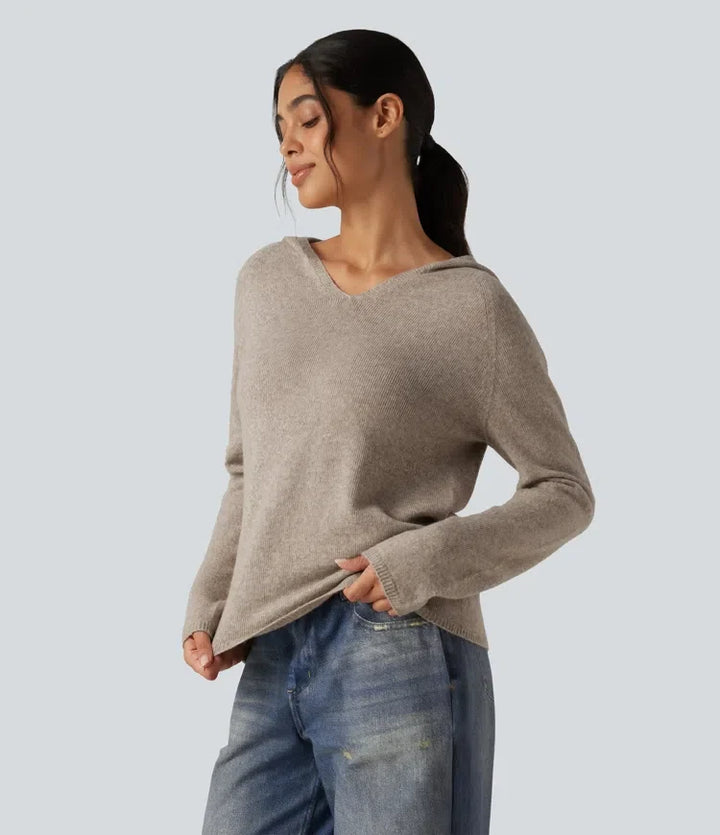 Hooded Long Sleeve Casual Jumper